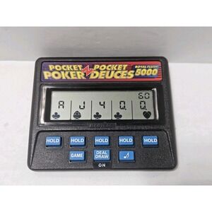 Vintage Radica - Pocket Poker Deuces Royal Flush 5000 Game Model 1314 Tested